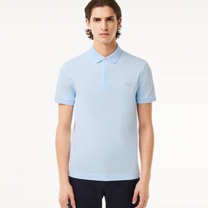 NWT Lacoste STRETCH COTTON SMART PARIS POLO Light Blue